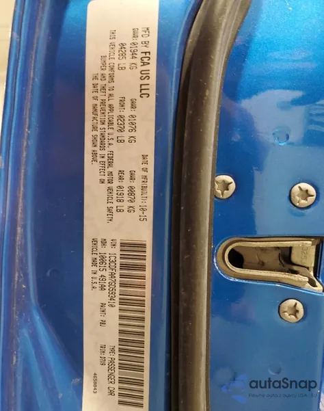 2016 Dodge Dart Se from USA, damaged, VIN 1C3CDFAA7GD593410